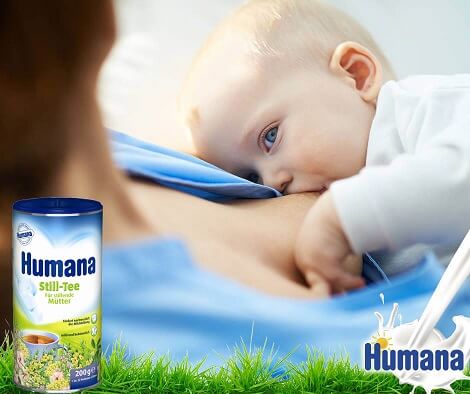Trà cốm lợi sữa Humana Still Tee