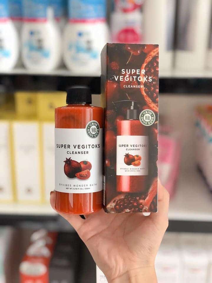 Review Sữa Rửa Mặt Rau Củ Màu Đỏ – Super Vegitok Lựu Cà Chua