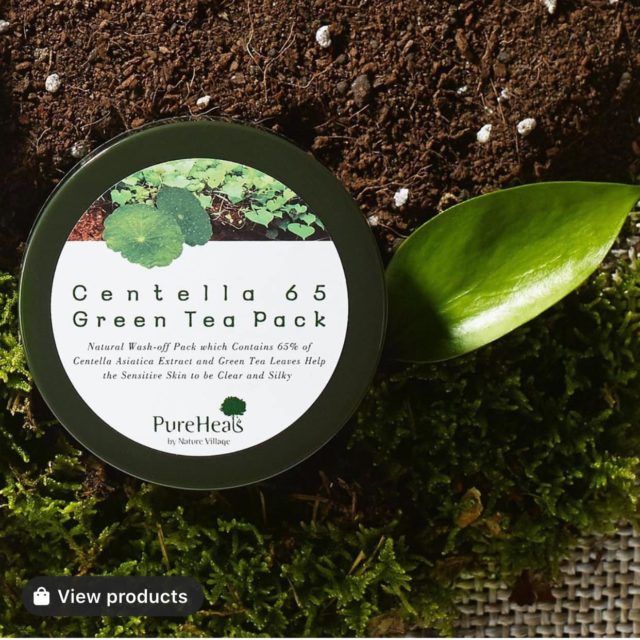 Review pure heals centella 65 green tea pack cho da mụn, da nhạy cảm